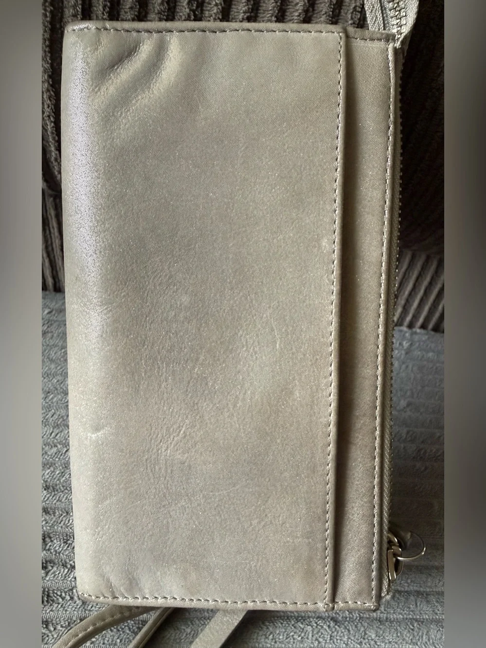 Coach Poppy Metallic Wristlet Clutch